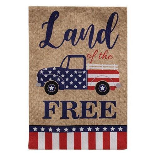 Land of the Free Burlap Garden Flag - The Fox Decor