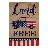 Land of the Free Burlap Garden Flag - The Fox Decor