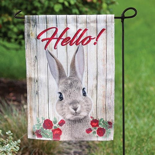 ^^Hello! Bunny Garden Flag
