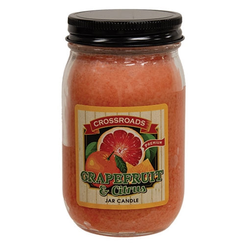 Grapefruit & Citrus 12oz Pint Jar Candle