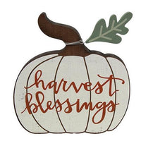 Harvest Blessings Chunky Pumpkin Sitter - The Fox Decor