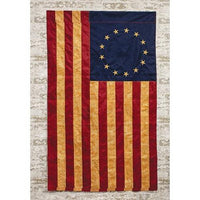 Tea-Stained Nylon Betsy Ross Flag 60x36 - The Fox Decor