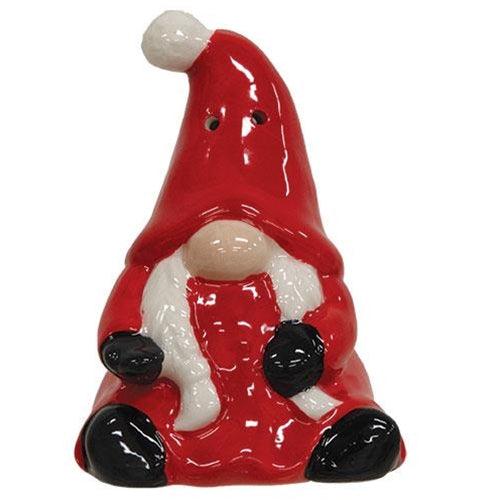 2 Set Mr & Mrs Santa Gnome Salt & Pepper Shakers - The Fox Decor