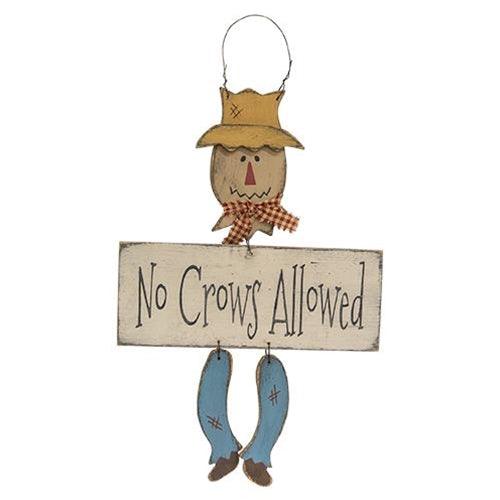 No Crows Allowed Scarecrow Dangler - The Fox Decor