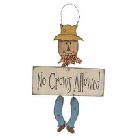 Thumbnail for No Crows Allowed Scarecrow Dangler - The Fox Decor
