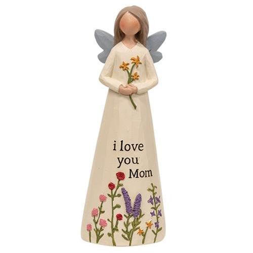 I Love You Mom Resin Angel - The Fox Decor