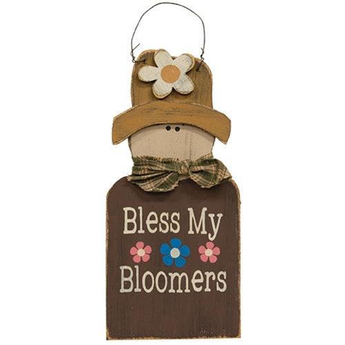 Distressed Wooden Spring Phrases Gardener Hanger 3 Asstd - The Fox Decor