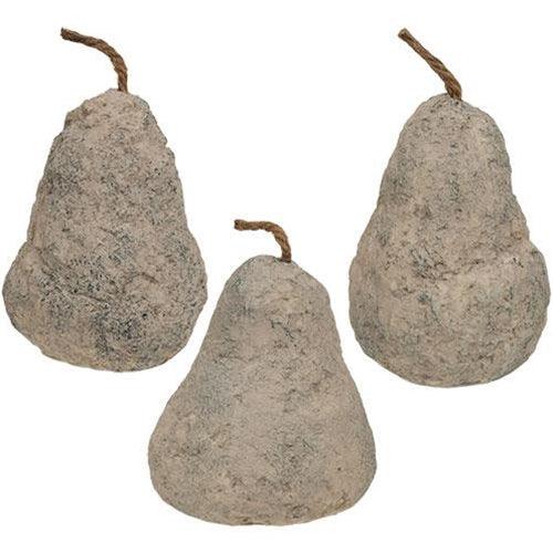 Cement Pear 3 Asstd Sold Individually - The Fox Decor