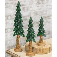 Resin Carved Alpine Tree 12 - The Fox Decor