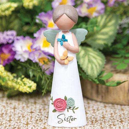 Butterfly Wishes Sister Resin Angel - The Fox Decor