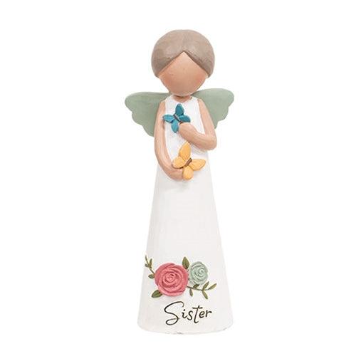 Butterfly Wishes Sister Resin Angel - The Fox Decor