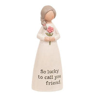 Lucky to Call You Friend Mini Resin Angel - The Fox Decor