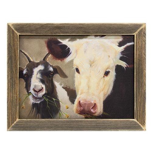 Pals on the Farm Framed Print - The Fox Decor