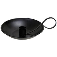 Colonial Taper Holder with Handle Black - The Fox Decor