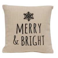 Merry & Bright Natural Pillow - The Fox Decor