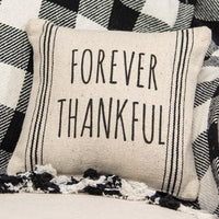 Thumbnail for Forever Thankful Striped Natural Pillow