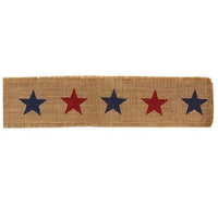 Americana Star Burlap Ribbon - The Fox Decor