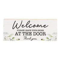 Thumbnail for Leave Your Shoes Shelf Sitter 10 x 4 - The Fox Decor