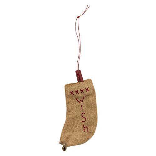 8 Set Primitive Cotton Stocking Ornaments - The Fox Decor