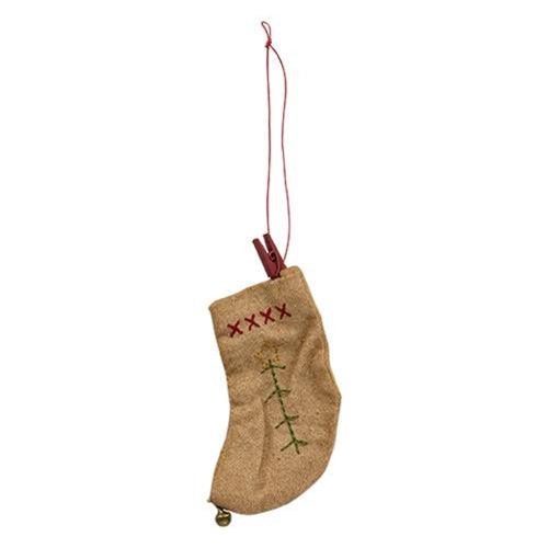 8 Set Primitive Cotton Stocking Ornaments