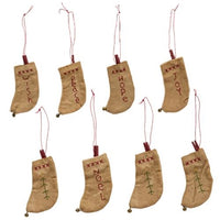 Thumbnail for 8 Set Primitive Cotton Stocking Ornaments