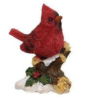 Resin Cardinal on Branch Figurine 4 Asstd - The Fox Decor