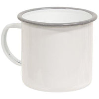 Gray Rim Enamelware Mug - The Fox Decor