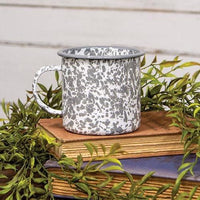 Gray Splatter Enamelware Mug - The Fox Decor