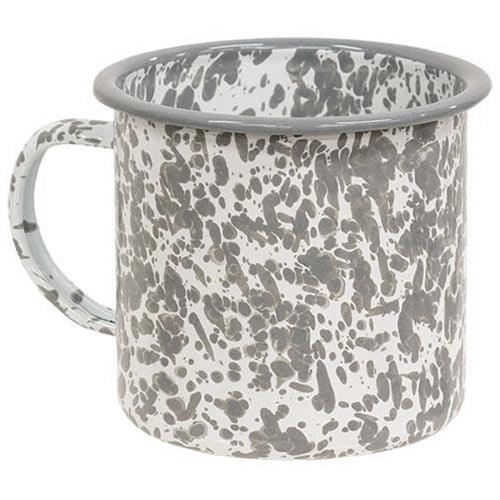 Gray Splatter Enamelware Mug - The Fox Decor
