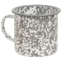 Gray Splatter Enamelware Mug - The Fox Decor