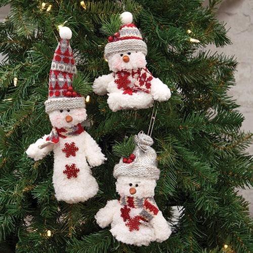 Melting Snowflake Snowbaby Ornament 3 Asstd - The Fox Decor