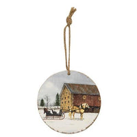 Thumbnail for Dashing Through the Snow Round Ornament - The Fox Decor
