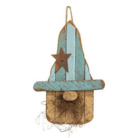 Thumbnail for Hanging Lath Gnome w Blue Hat 16H