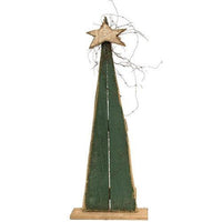 Rustic Wood Pointy Tree 24 3 Asstd - The Fox Decor