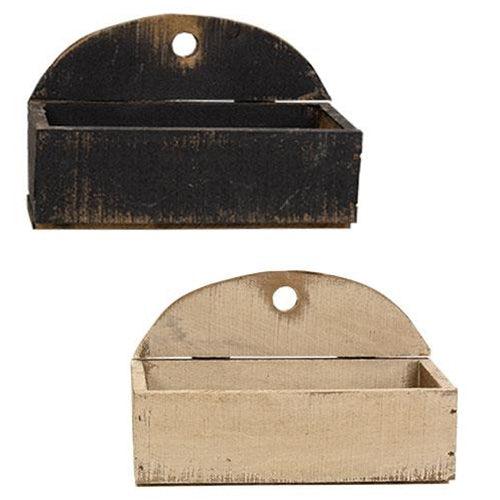 Large Rustic Pallet Mail Bin 2 Asstd - The Fox Decor