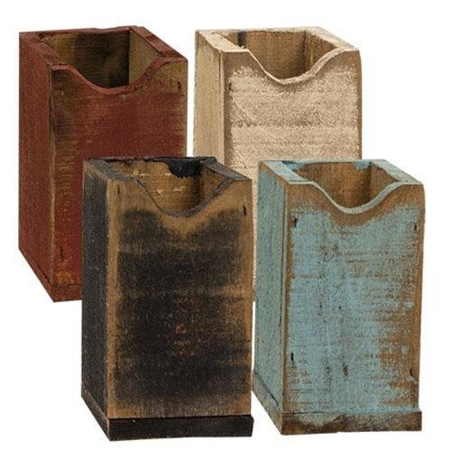 Small Rustic Wood Pallet Planter 4 Asstd - The Fox Decor