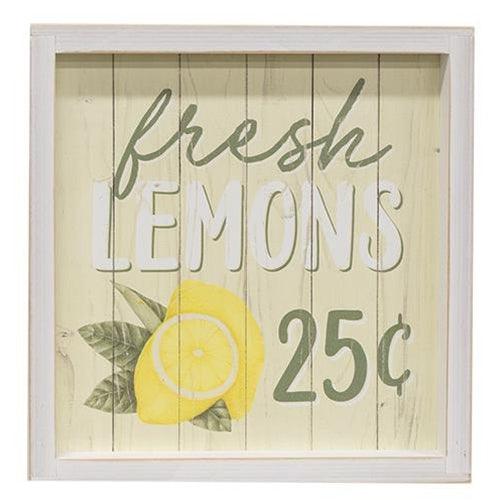 Fresh Lemons Frame - The Fox Decor