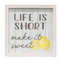 Life Is Short Make It Sweet Frame - The Fox Decor