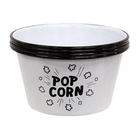 4 Set Small Enamel Popcorn Art Bowls - The Fox Decor