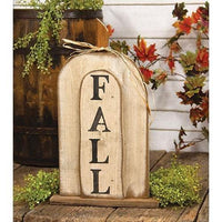 Thumbnail for Rustic Layered Wood Fall Pumpkin on Base - The Fox Decor
