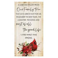 A Limb Has Fallen Cardinal Sign - The Fox Decor
