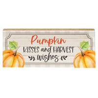 Pumpkin Kisses Block - The Fox Decor