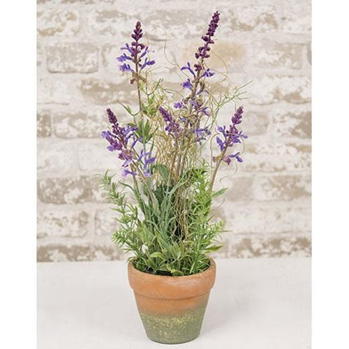 Potted Artifical Lavender 17