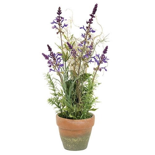 Potted Artifical Lavender 17