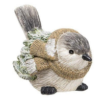 Thumbnail for Resin Winter Dressed Pine Bird 3 Asstd each sold individually (not as a set) - The Fox Decor