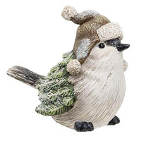 Thumbnail for Resin Winter Dressed Pine Bird 3 Asstd each sold individually (not as a set) - The Fox Decor