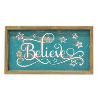 Distressed Engraved Christmas Sayings Frame 3 Asstd - The Fox Decor