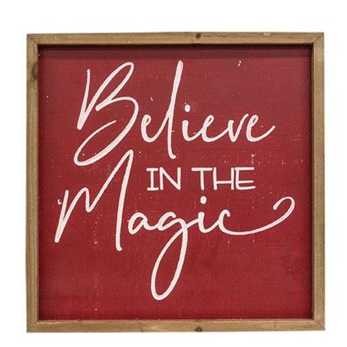 Red & White Engraved Christmas Words Square Frame 3 Asstd - The Fox Decor