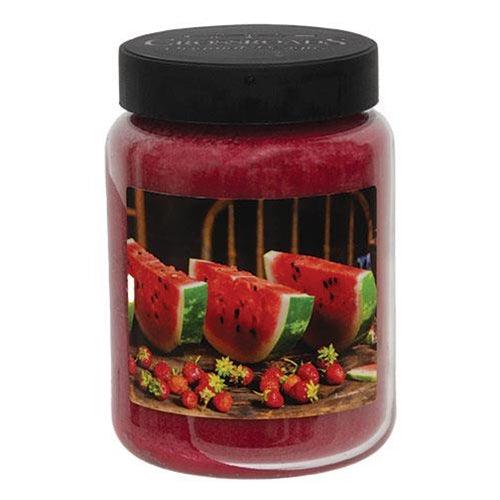 Watermelon & Strawberries Jar Candle 26oz - The Fox Decor