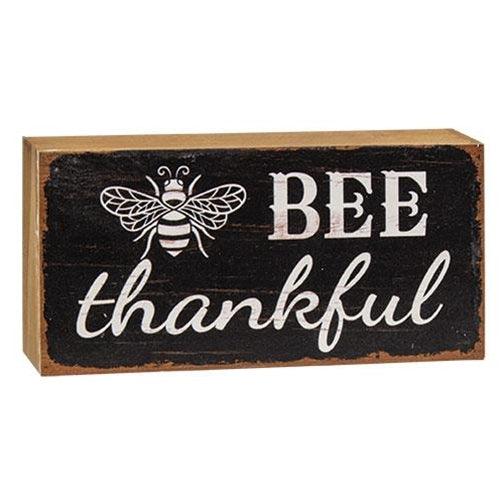 Distressed Bee Sayings Block 6 Asstd - The Fox Decor